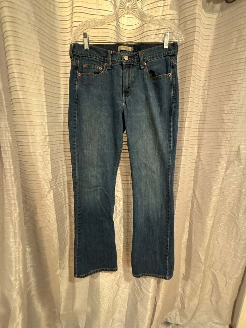 Levi's 515 Boot Cut Medium Wash Blue Denim Jeans